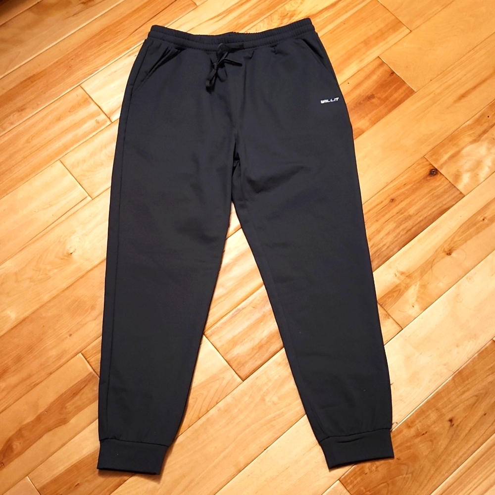 NwT WILLIT brand Dark Gray Soft Comfy Fleece Lined Sweatpants, Jogging Pants